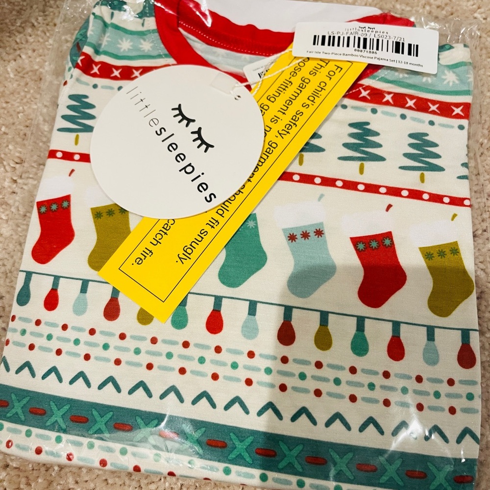 Little Sleepies Fair Isle 2 pcs Pj set- NEW!